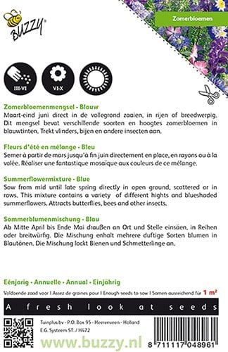 Zomerbloemen - Buzzy Blauw mengsel-2