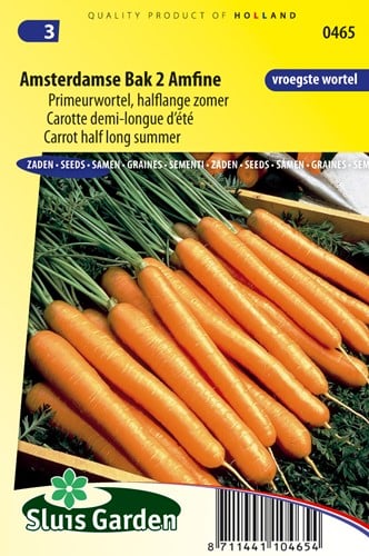 Wortel zaden Amsterdamse Bak 2 Amfine