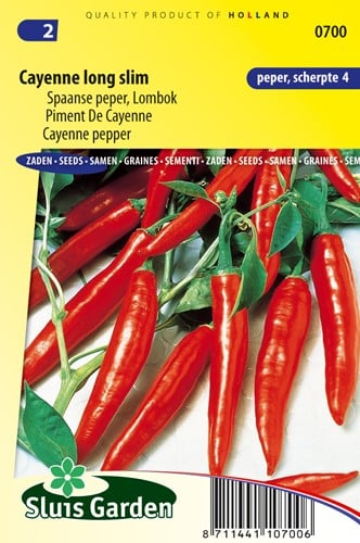 Peper Spaanse Cayenne Long Slim