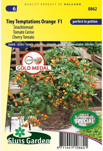 Tomaat Tiny Temptations Orange F1 - Lycopersicon lycopersicum