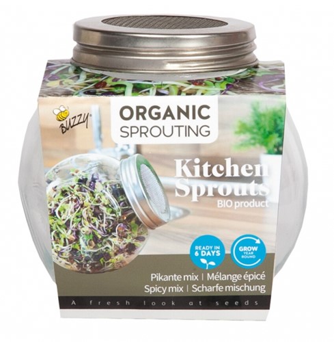 Organic Sprouting glazenpot - Pikante Salade