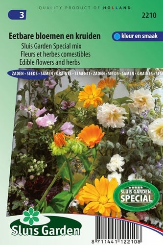 Zaadmengsel eetbare bloemen kruiden
