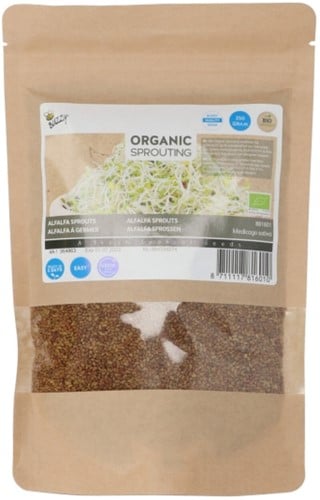 Organic Sprouting Alfalfa 250g – Medicago sativa (Grootverpakking)