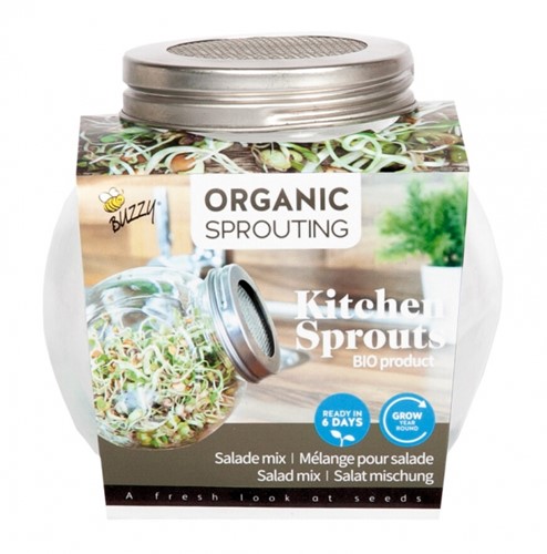 Organic Sprouting glazenpot - Salademix