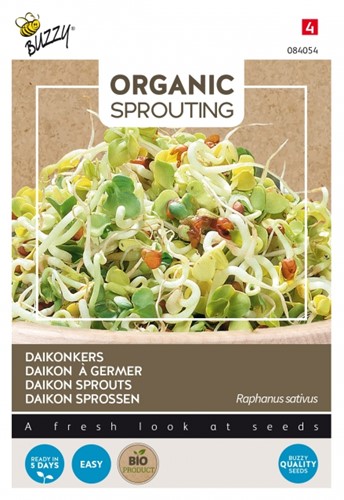 Organic Sprouting Daikonkers - Raphanus sativus
