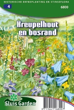 Aan zonnig kreupelhout en bosrand