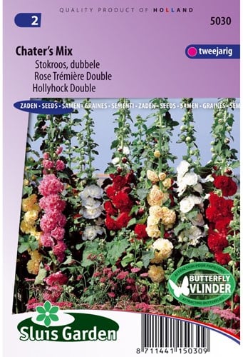 Stokroos double Chater's Strain Mix - Alcea rosea