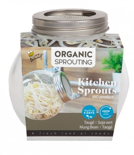 Organic Sprouting glazenpot - Tauge
