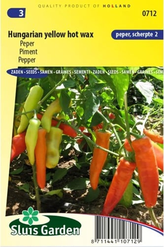 Peper Hungarian Hot Wax – Capsicum annuum