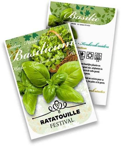 Basilicum Keukenkruiden zakjes persoonlijk bedrukt 20 stuks-2