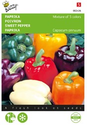 Paprika 5 Kleurenmengsel mix - Capsicum annuum