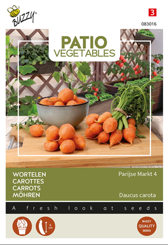 Wortel Parijse Markt 4 - Buzzy Patio Vegetables