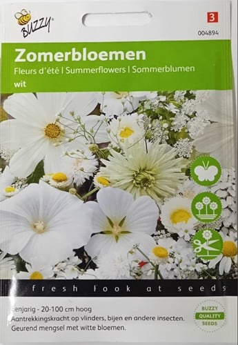 Zomerbloemen Wit mengsel - Buzzy
