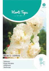 Stokroos Majorette Champagne - Alcea rosea Hortitops