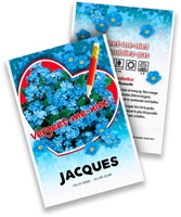Vergeet-mij-Niet - Myosotis zakjes persoonlijk bedrukt - 50 stuks-2